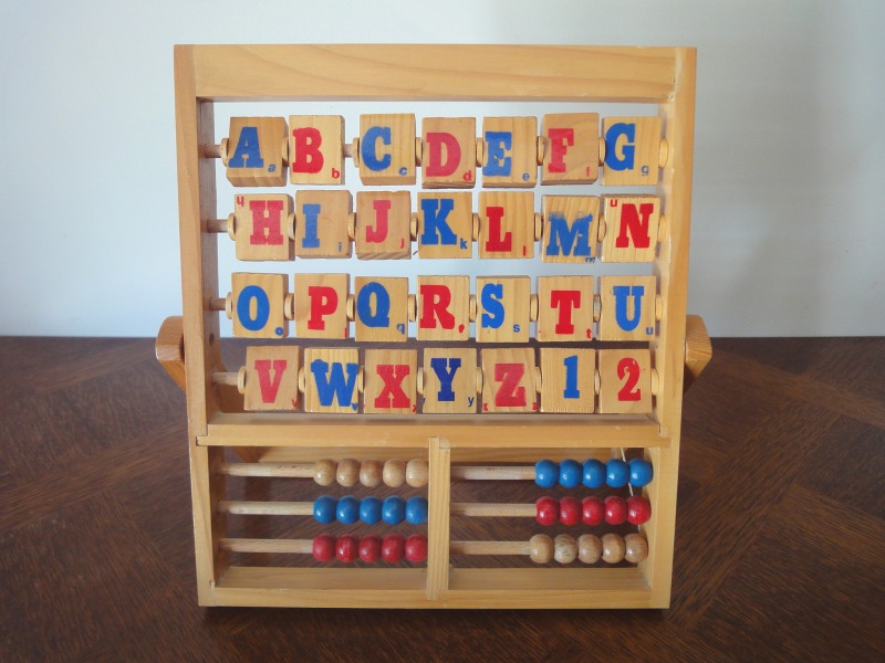 Alphabet Boulier en bois