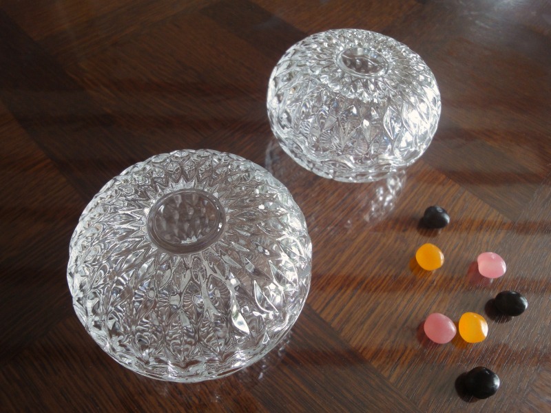 Bonbonnières en cristal d Arques