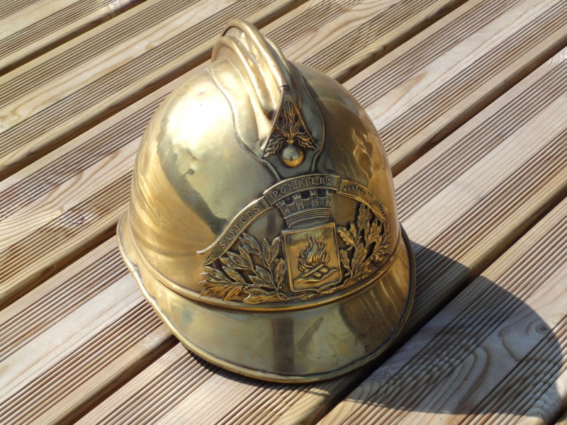 Casque de pompier ancien - Modèle 1895