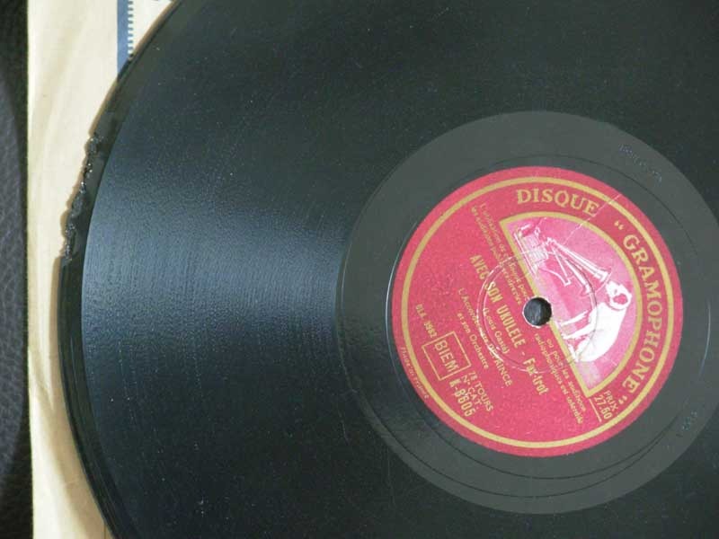 Disque vinyle 78 tours pour gramophone