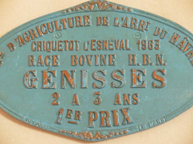 Plaque de concours agricole gnisses 1963