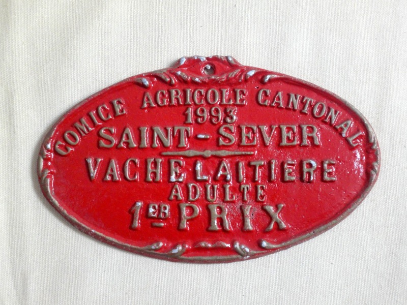 Plaque de concours agricole vaches  lait 1993