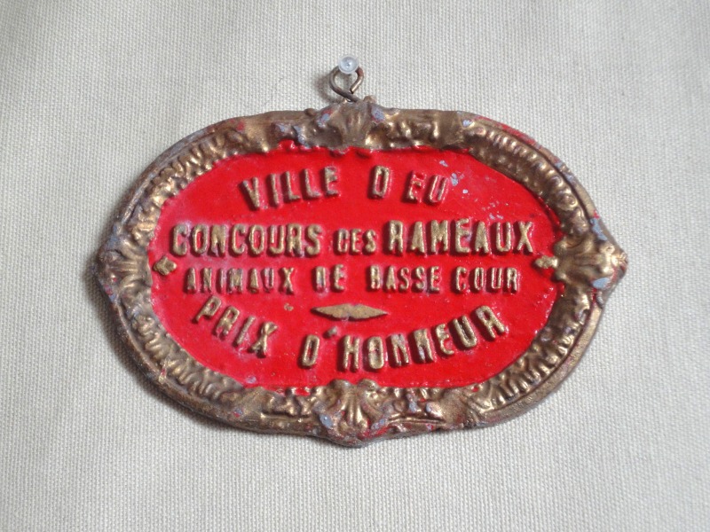 Plaque de concours d animaux de basse cour