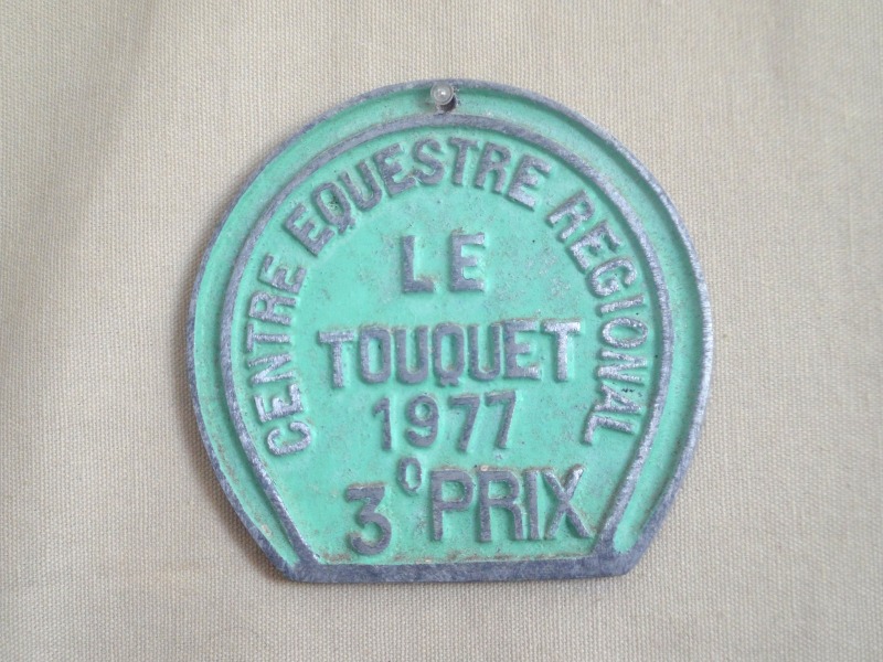 Plaque de concours hippique 1977 - Le Touquet